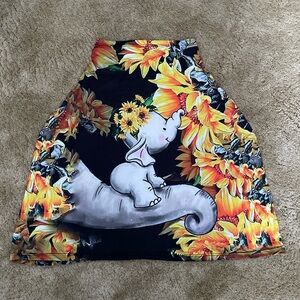 Elephant and Sunflower Car Seat Cover